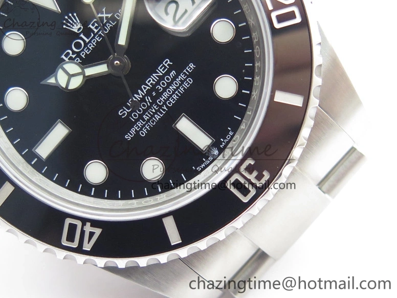 41mm Ceramic Steel Black 1:1 Edition Best A3235 904L LN VVSF 126610 Submariner 0228